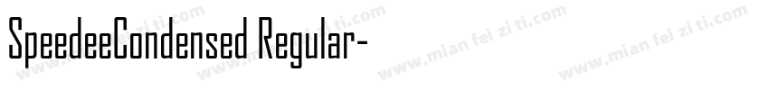 SpeedeeCondensed Regular字体转换